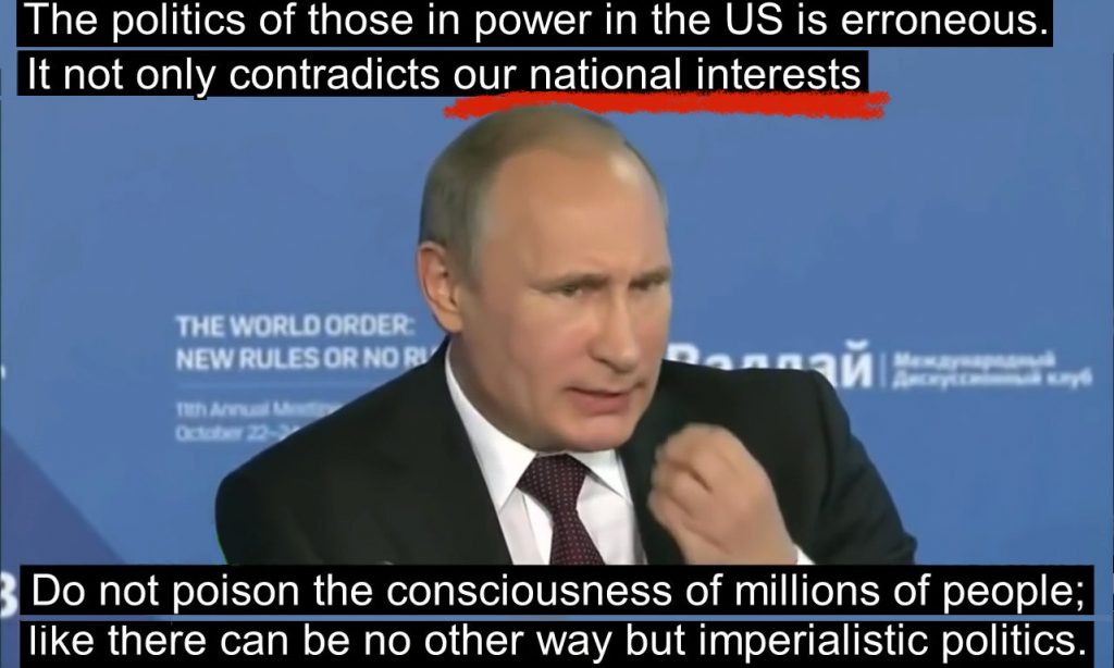 Putin Throws Down the Gauntlet