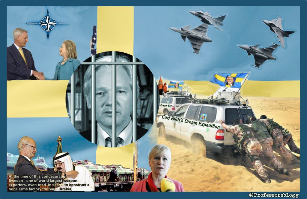 The new geopolitics of Sweden: Feminism, arms exports to dictatorships, & NATO. Impact in the Assange case