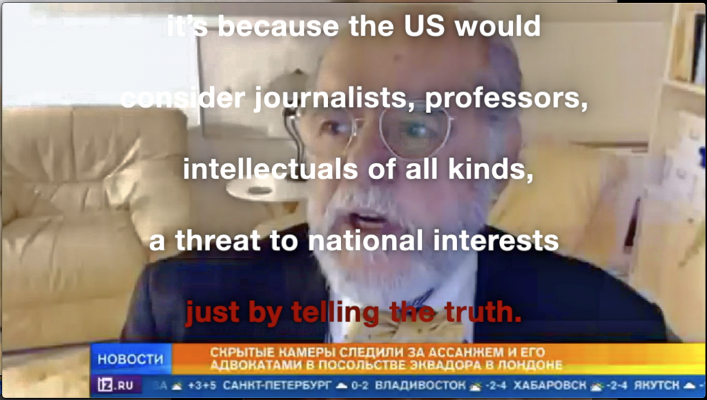 So, you ask me, why all this torture against Assange?