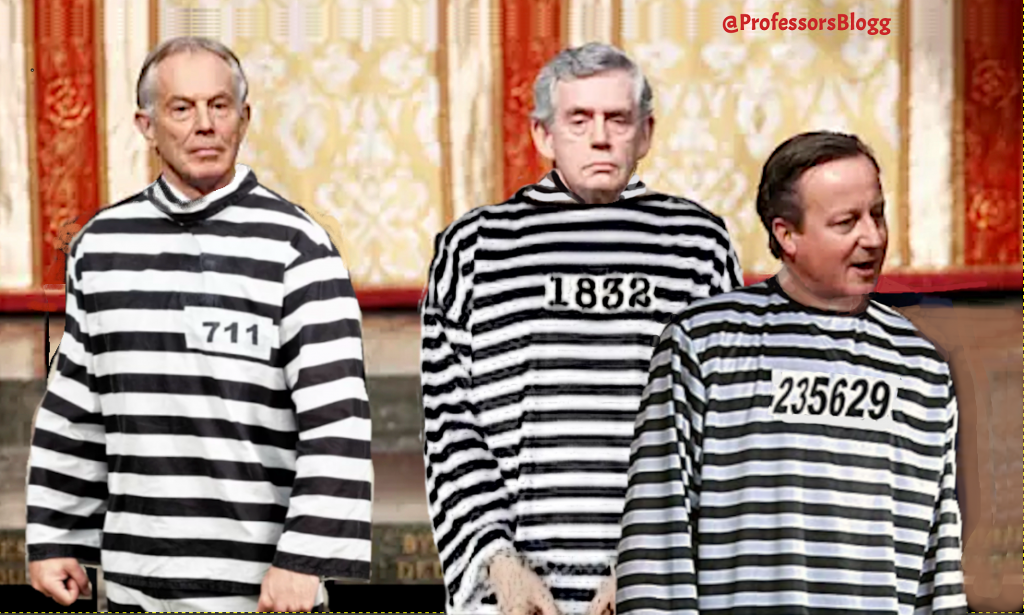 Are Criminals Running the Jail house? Former Prime Ministers Tony Blair, Gordon Brown  and David Cameron milk the Ukraine crisis