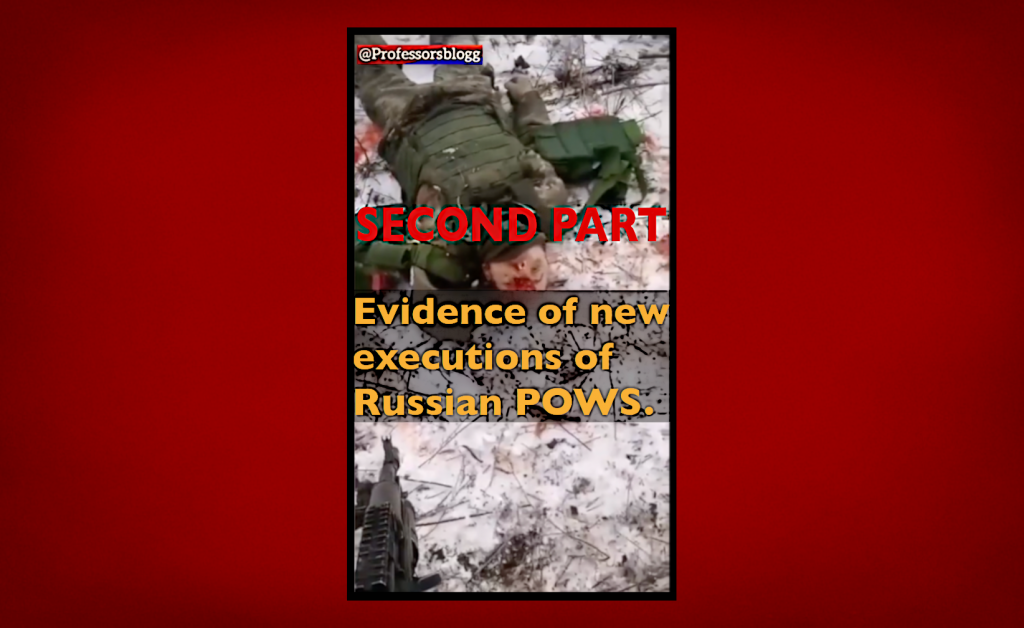 The new executions of Russian prisoners by Ukraine forces. Second Part